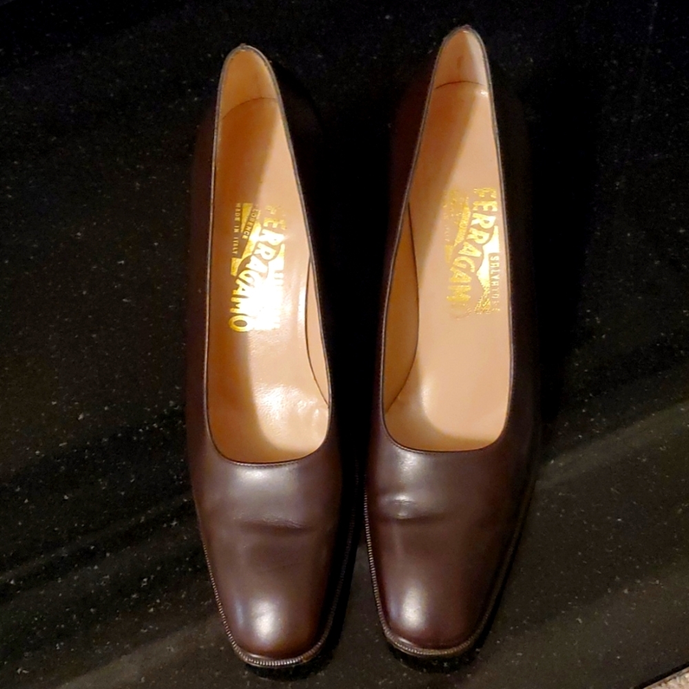 Salvatore Ferragamo brown shoes